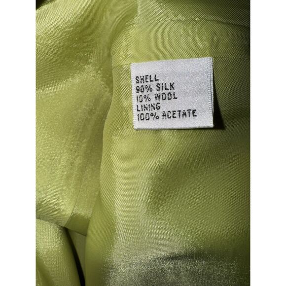 TALBOTS silk/wool blend green sheath dress - size 6 Petite - Picture 10 of 10